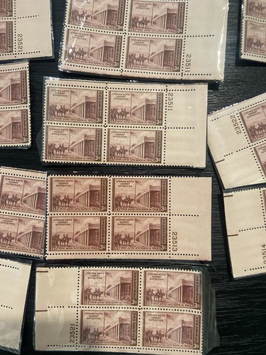 Scott # 944 - US Plate Block Of 4 - 3 Cent Kearny Expedition Santa Fe - 1946 - Picture 7 of 14