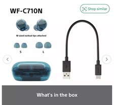 Sony WF-C710N In-Ear True Wireless Earbuds - Glass Blue