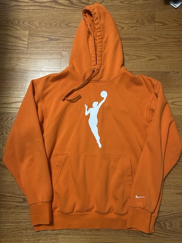Mens Nike WNBA Logo Essential Club Fleece Pullover Hoodie Orange Large SOLD OUT!