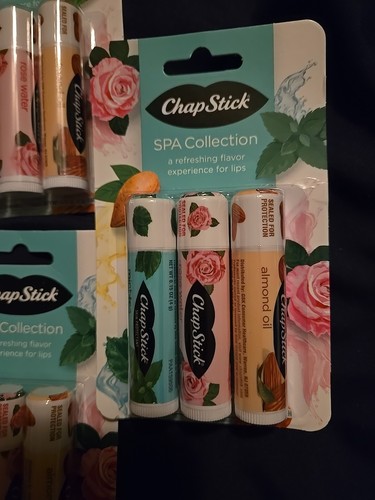 5-ChapStick Spa Collection Mint Tea/Rose Water & Almond Oil Total(15)0.15Oz Each - Picture 2 of 5