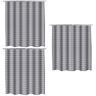  3pcs Check Pattern Shower Curtain Water Proof Shower Curtain Polyester Shower