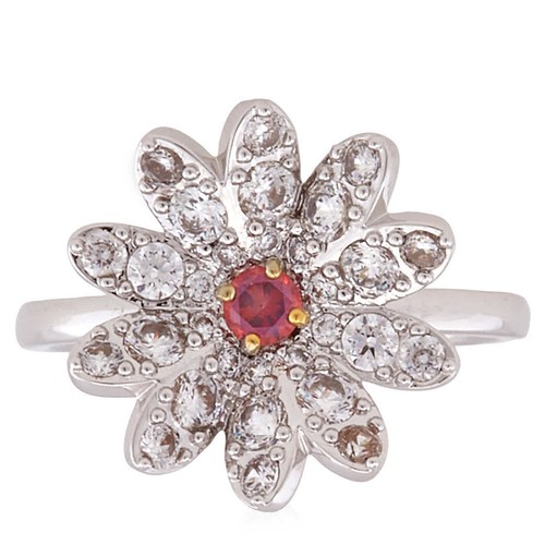 Swarovski Eternal Flower Mixed Metal Ring, Size 52