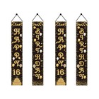 2 Pairs Geburtstag Banner Deko Geburtstagsbanner Partydekoration