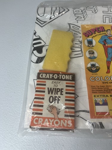 Vintage 1978 Super Heroes Coloring Cloth - Superman, Batman, etc. - Bild 3 von 6