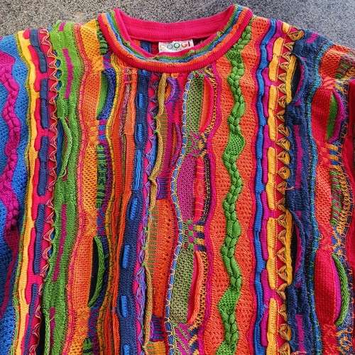 Vintage Coogi Australia Crewneck Sweater Tag Size XL 100% Cotton RARE VGC - Picture 4 of 8