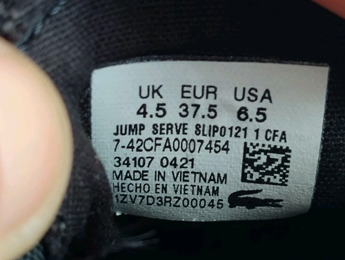 Lacoste Signature Women's Jump Serve Slip-On UK Size 4.5, NWOB - Picture 13 of 13