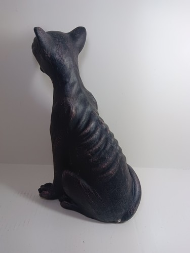 Spirito Halloween Zombie Selvatico Gatto Nero 14" Decorazione Cimitero Cortile Spettrale - Foto 4 di 5
