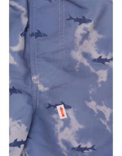 MAUI AND SONS Mens Graphic Swimming Shorts Small Blue Tie Dye Polyester CM01 - 第 3/4 張圖片
