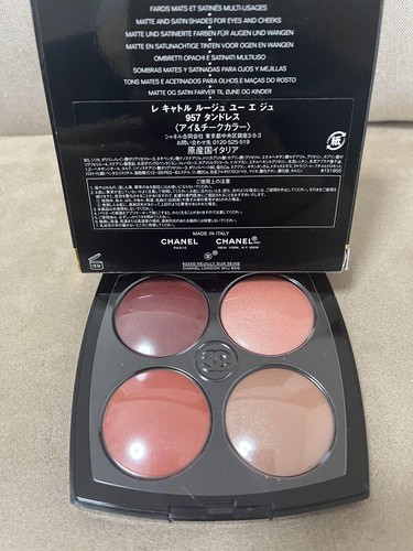 CHANEL Les 4 Rouges Yeux Et Joues 957 TENDRESSE Eye Shadow & Blush Palette women - Picture 5 of 12