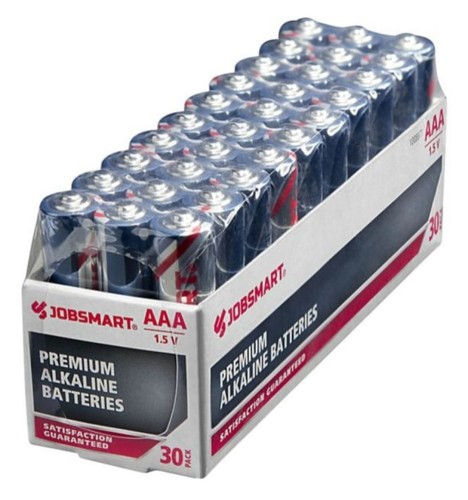 JobSmart 7171-30S AAA Premium Alkaline Batteries 1.5V, Pack of 30 - Picture 3 of 3