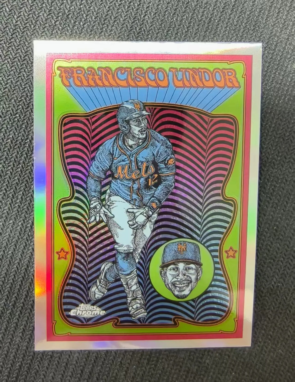 2025 Topps Chrome Ultra Violet All-Stars Refractor Francisco Lindor Mets -JJ