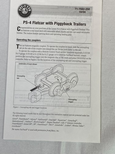 Lionel 6-21860 Union Pacific PS-4 Flatcars w Piggyback Trailers 2-Pack O NEW - Picture 11 of 11