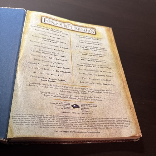 Forgotten Realms Campaign Setting Dungeons & Dragons d20 3.0 No Map Poster Rough - Picture 9 of 19