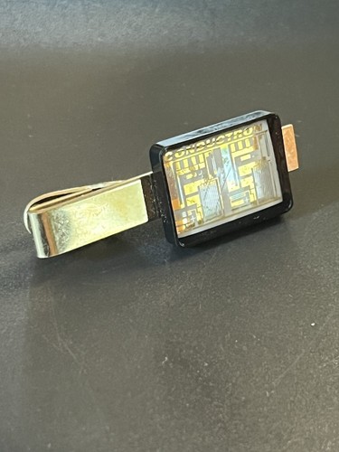 Rare Conductron Circuit Board Computer Chip Tie Clasp