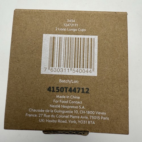 Nespresso Loop Lungo Collection Mugs Cups Tumblers Boxed Brand New - 第 6/6 張圖片