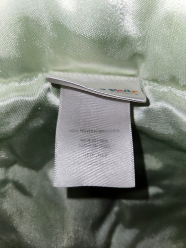 Just one Year Carters Soft Minky Dot Blanket Light Solid Green Satin Trim Back - Picture 12 of 17