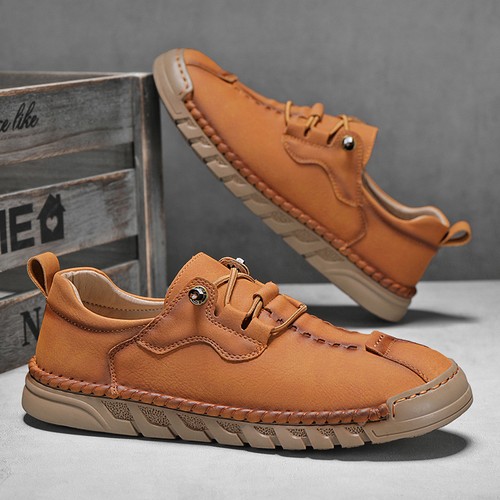 Moda Hombres Mocasines Zapatos Penny Informales Mocasines Con Cordones Zapatos para Conducir Trabajo Pisos - Imagen 9 de 12