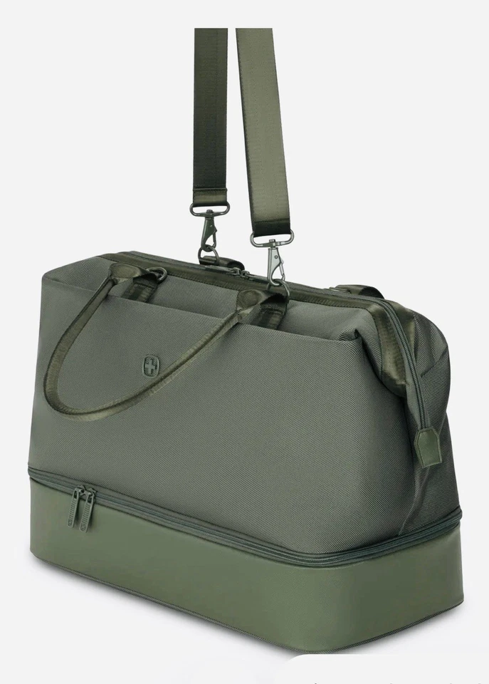 NWT Swissgear Weekender Travel Tote Bag, GREEN 10.5”Wx18.5”LX15”H BIG ! - Image 4 of 4