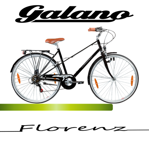 Damenfahrrad 28" 6Gang Fahrrad Hollandrad Cityrad Bike Galano Florenz black 48cm - Bild 2 von 22