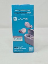 JLab Go POP True Wireless Bluetooth Earbuds Lilca - Open Box