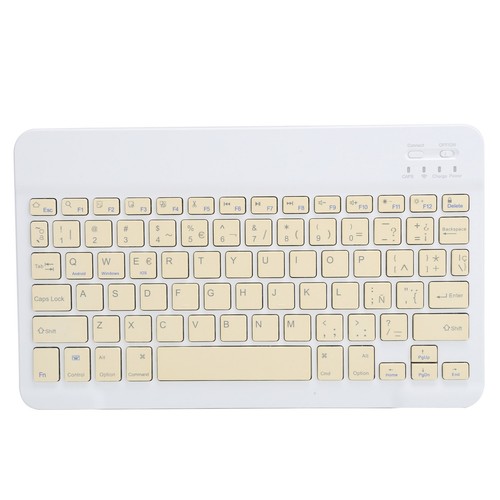 Yellow Portable Mini Wireless BT Keyboard Spanish For /// - Afbeelding 2 van 23
