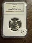 1944 Washington Quarter - 25c NGC MS66  ✅ - Cool Coin!