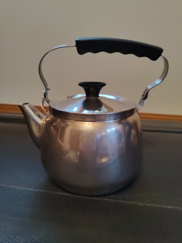 Vintage Adcraft 3 Quart Edelstahl Herdplatte Tee Kaffee Wasserkocher Kanne Pfanne USA - Bild 2 von 6