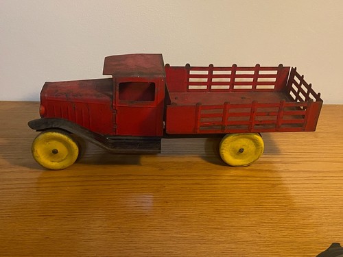 Wyandotte Toys Vintage Pressed Steel Toy Large Farm Stake Truck MA-19 - Bild 8 von 10