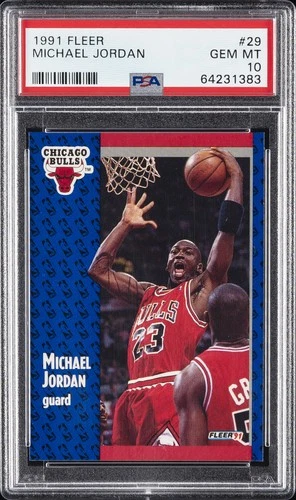 1991 FLEER #29 MICHAEL JORDAN PSA 10