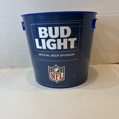 Bud Light Bier & NFL Kunststoff Eiskübel Lg 200oz mit Griffen Lizenziert Brandneu - Bild 9 von 23