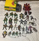 Teenage Mutant Ninja Turtles 2000s Action Figures Weapons Lot 30+ TMNT Toys VTG