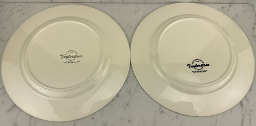 Set Of 6 Vintage Taylor Smith Taylor Taylorstone Etruscan 10" Dinner Plates MCM - Picture 4 of 13