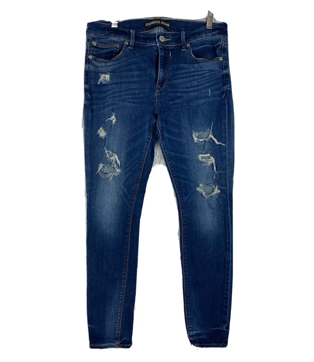 Express cropped legging mid best sale rise