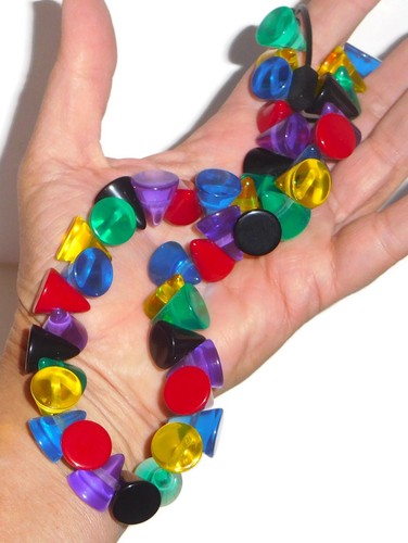 Sobral Mix 2023 Lagerfeld Multi Cone Spike Beads Artist Made Statement Necklace - Picture 5 of 6