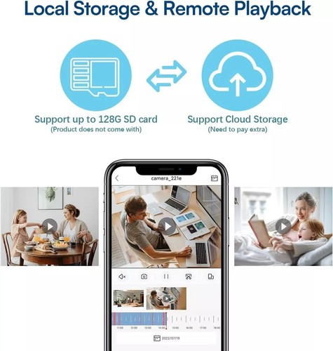 Solar Battery Powered Wireless WiFi Outdoor Pan/Tilt Home Security Camera System - Picture 4 of 12