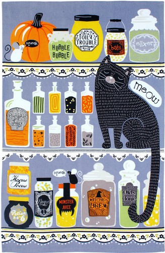 Ulster Weavers Halloween Baumwolle Geschirrtücher Trick or Leckerbissen, gruseliges Haus, Kürbis - Bild 11 von 15