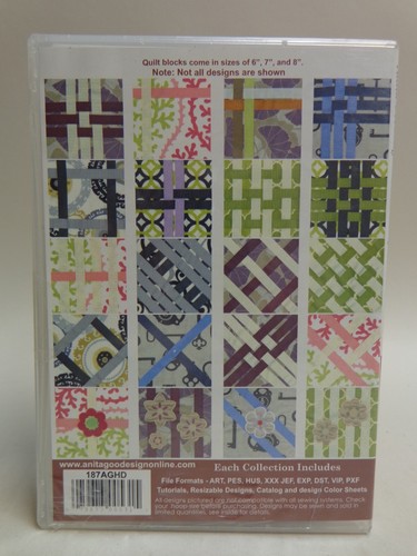 Anita Goodesign Mix and Match Quilting Embroidery Design CD Ribbon Quilt - Picture 3 of 6