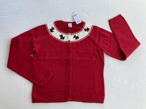 Nuevo con etiquetas Gymboree Holiday Friend Mujer L 10-12 Scottie Perro Cárdigan Suéter para Mamá - Imagen 2 de 3