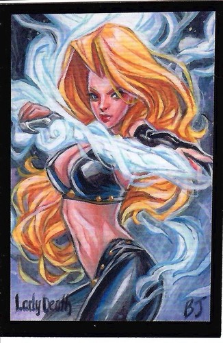 Lady Death Sketch Series Two complete 1LD2 to 6LD2 Promo Chase Card Set - Picture 13 of 14