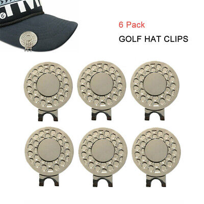 6 Pack Golf Magnetic Hat Clip Ball Marker Hat Clip For Ball Marker Golf  Gifts | eBay