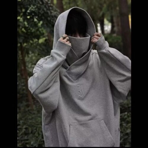New Unisex baggy Hip Hop Sweatshirt Hooded Coat Trend Hoodie Street Top Jackets - Picture 5 of 11