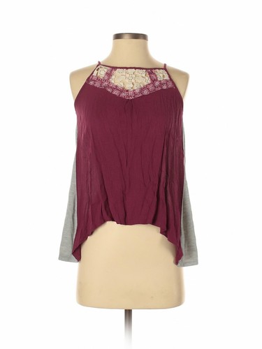 Hip To Hip Women Purple Sleeveless Top XS