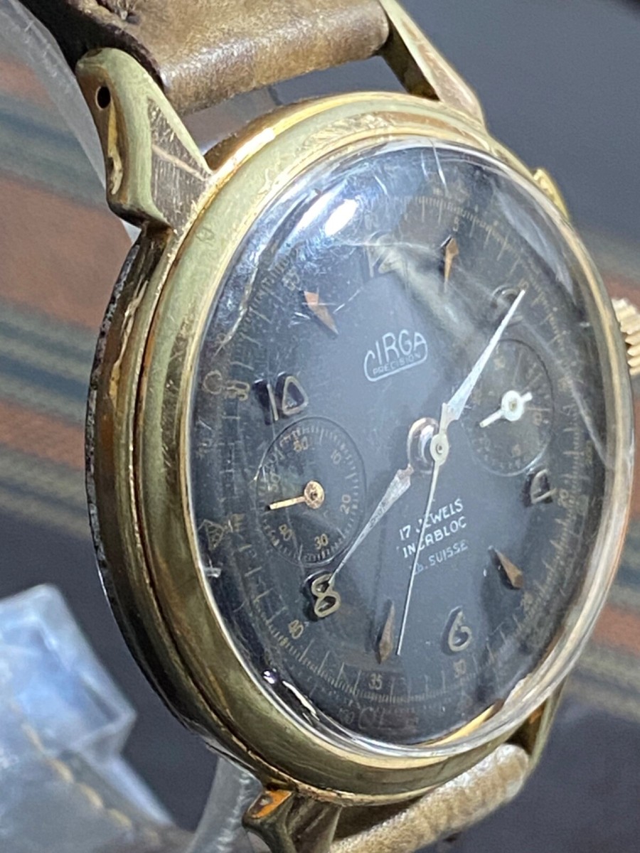 VINTAGE CIRGA PRECISION CHRONOGRAPH WRISTWATCH VENUS 17J. | eBay