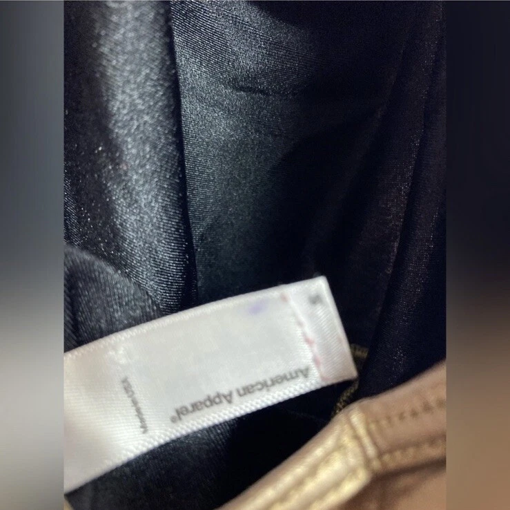 Vestido patinador dorado American Apparel talla pequeña Foto 4 de 4