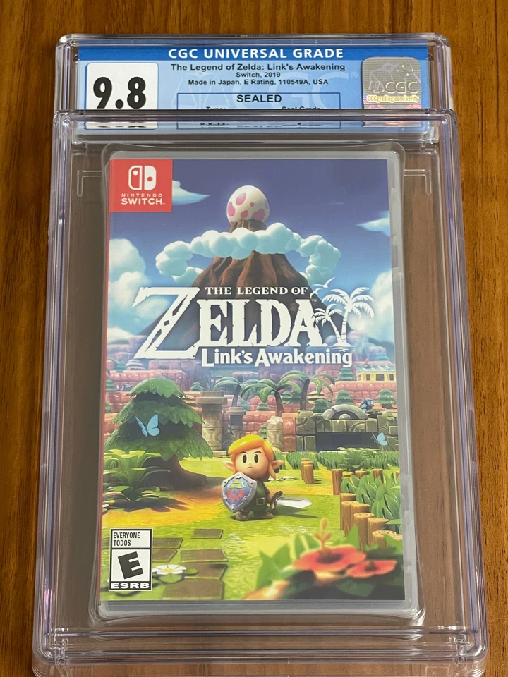 2019 Switch The Legend of Zelda Link's Awakening CGC Graded 9.8 Y-Fold A+ SEAL - Image 2 of 4