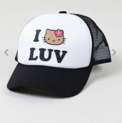 ★関税込★OPEN YY★HELLO KITTY X YY HELLO TRUCKER CAP KHAKI 오픈 Yy x 헬로 키티 헬로 트러커캡 카키 | Open Yy | KREAM