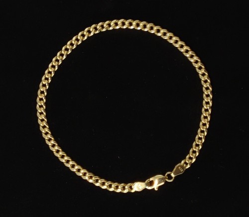 Yellow Gold Miami Cuban Chain Necklace and Bracelet 3mm, 4.2mm Real 10K Gold - Picture 8 of 9