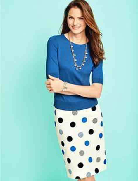 120 TALBOTS POLKA DOT PENCIL SKIRT 16WP 16W Petite 1XP 1X (G301F) 120 TALBOTS POLKA DOT PENCIL SKIRT 16WP 16W Petite 1XP 1X (G301F)