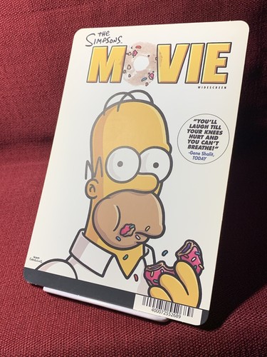 BLOCKBUSTER Movie Backer Card 5.5" x 8" Mini Poster Art THE SIMPSONS MOVIE - Picture 2 of 7