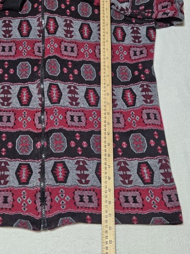 Brentwood Sweater Mens Medium Southwest Vintage Aztec Full Zipper Sweatshirt - Picture 5 of 6